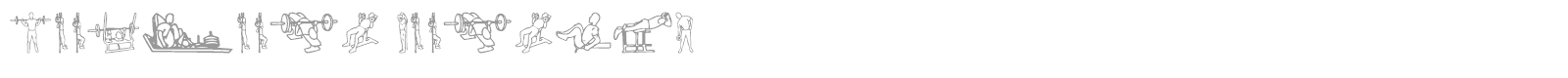 Workout Routine font preview